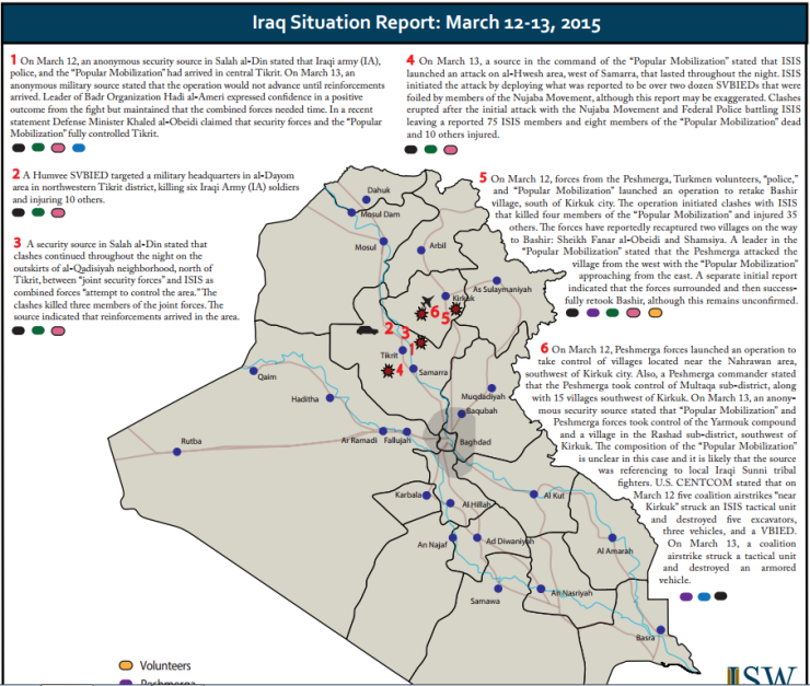 Iraq situation report march 2015